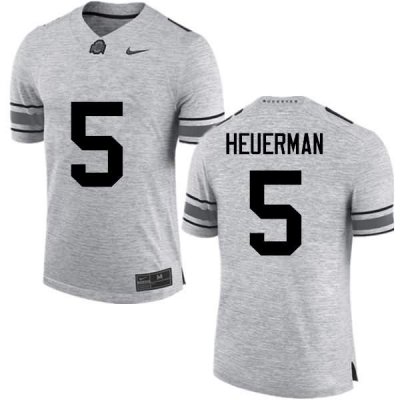 Men's Ohio State Buckeyes #5 Jeff Heuerman Gray Nike NCAA College Football Jersey Athletic VLT6344PZ